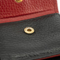 Gucci Black Leather Compact Wallet Red Trim #3723 by Bolt Boutique