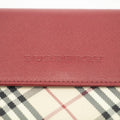 Burberry Tartan Check Red Leather Long Wallet #3724 by Bolt Boutique