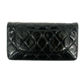 Chanel Patent Leather Black Matelasse Quilted Long Bifold Wallet #3735 by Bolt Boutique