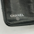 Chanel Patent Leather Black Matelasse Quilted Long Bifold Wallet #3735 by Bolt Boutique