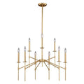VAXCEL H0180 Kedzie 9L Chandelier Brass by Vanessa Jane