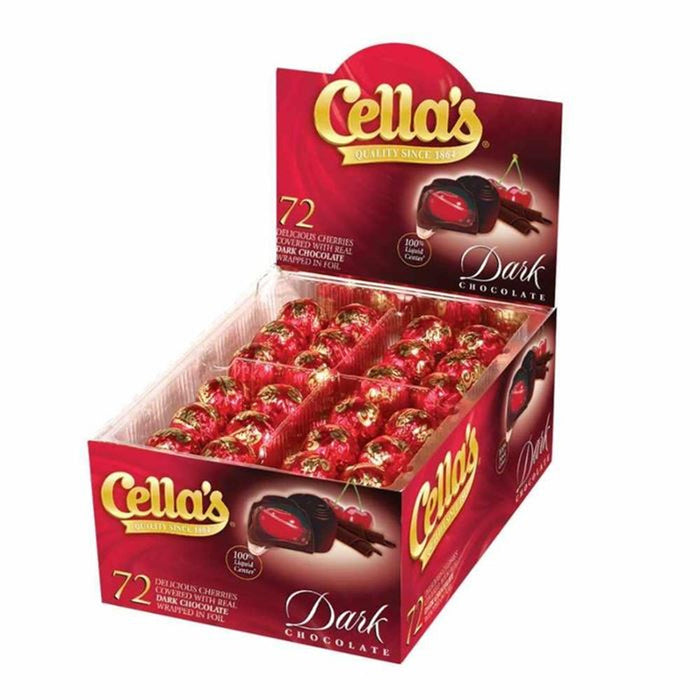 Cella's Dark Chocolate Covered Cherries 72ct Box by Pasteur Pharmacy