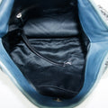 Chanel Blue Lambskin Quilted Gunmetal Chain Shoulder Bag #3741 by Bolt Boutique