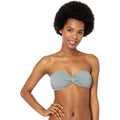Roxy Trooper Juniors Seas the Day Textured Bandeau Bikini Swim Top, Us Small by Vanessa Jane