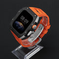 Luxury Mod Kit for Apple Watch 10/11 (42/46mm) - Silver Edition by Arleathercraft