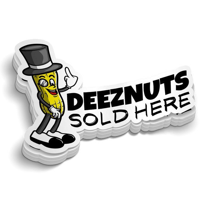 DeezNuts Sold Here - Hard Hat Decal by Armed American Supply