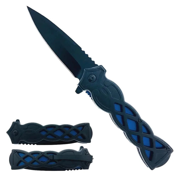 3.75" Weave Pattern Knife with ABS Handle by DailySale