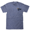 Miller Lite Milwaukee Wisconsin T-Shirt - Royal Snow Heather