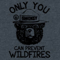 Smokey Bear Only You Can Prevent Wildfires T-Shirt - Indigo by Tee Luv