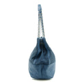Chanel Blue Calfskin Perforated Up In the Air Shoulder Bag 17 Series #3757 by Bolt Boutique