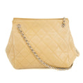 Chanel Beige Caviar Skin CC Quilted Matelasse Shoulder Bag #3761 by Bolt Boutique