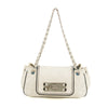 Chanel East West 2.55 Mademoiselle Flap White Accordian Shoulder Bag #3764