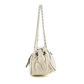 Chanel East West 2.55 Mademoiselle Flap White Accordian Shoulder Bag #3764 by Bolt Boutique