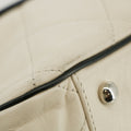 Chanel East West 2.55 Mademoiselle Flap White Accordian Shoulder Bag #3764 by Bolt Boutique