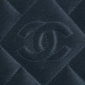 Chanel Vintage Satin CC Blue Kisslock Shoulder Bag #3768 by Bolt Boutique