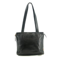 Chanel Black Caviar Skin Logo LAX Embroidered Shoulder Bag #3771 by Bolt Boutique