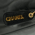 Chanel Black Caviar Skin Logo LAX Embroidered Shoulder Bag #3771 by Bolt Boutique