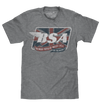 BSA Motorcycles Union Jack T-Shirt - Gray