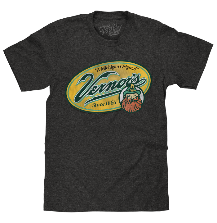 Vernor's Ginger Ale T-Shirt - Gray by Tee Luv