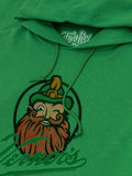 Vernor's Ginger Ale Woody Gnome Hooded Sweatshirt - Kelly Green by Tee Luv