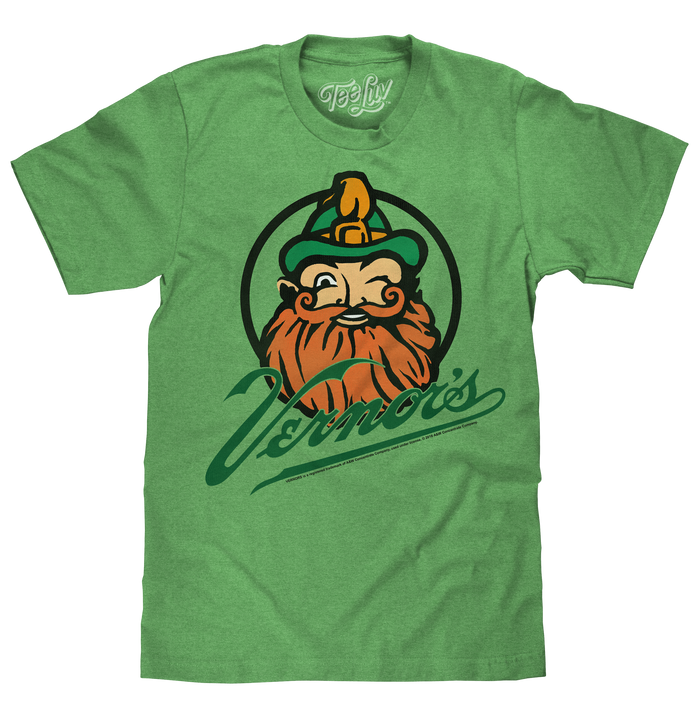 Vernor's Gnome Logo T-Shirt - Green by Tee Luv