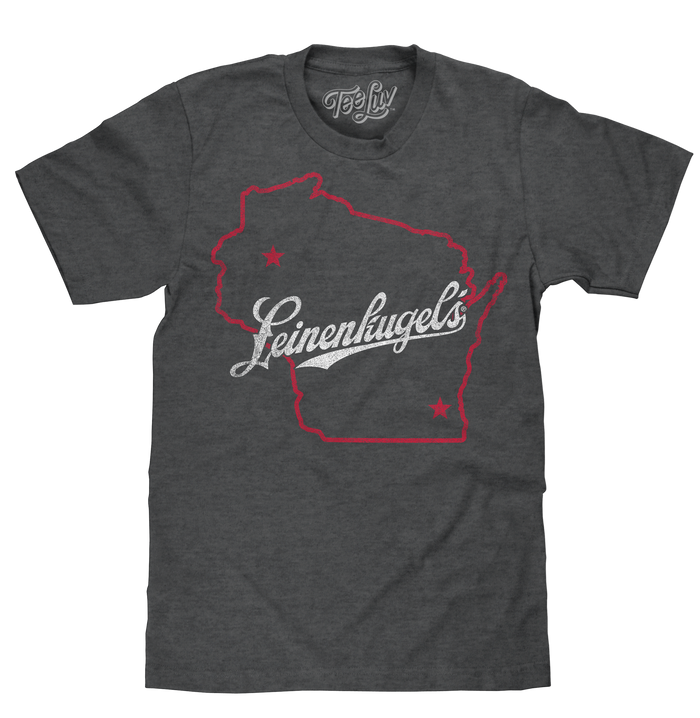 Leinenkugel's Wisconsin T-Shirt - Gray by Tee Luv