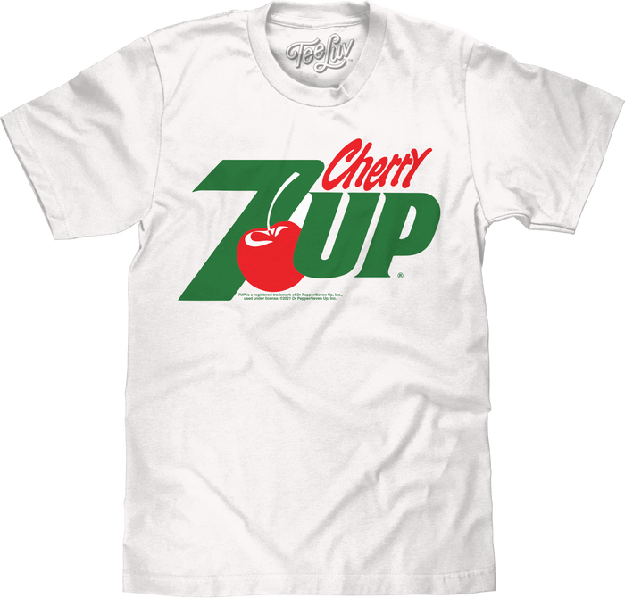 Cherry 7UP Soda T-Shirt - White by Tee Luv