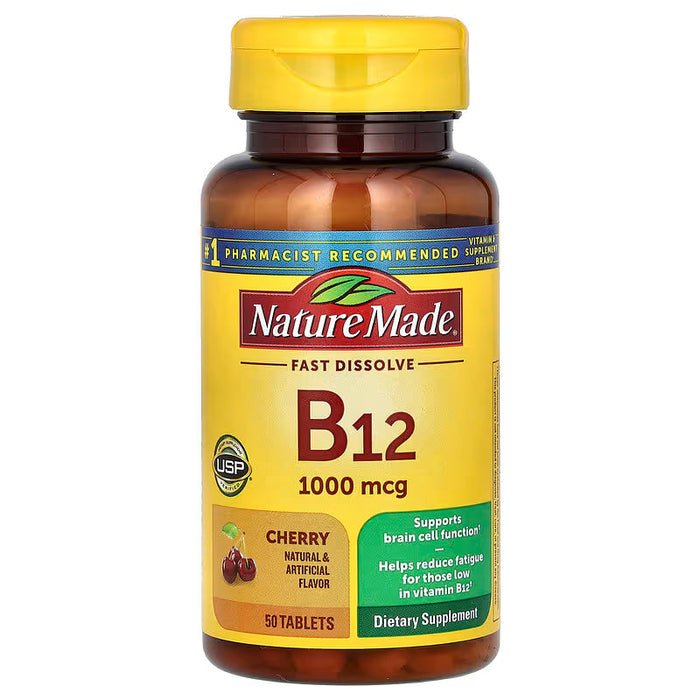 Nature Made Vitamin B12 1000 mcg Tablets, 50 Count by Pasteur Pharmacy