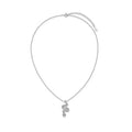 Black and White CZ Snake Necklace by Fine Color Jewels