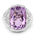 10.02 Carat Genuine Amethyst .925 Sterling Silver Ring by Bids.com
