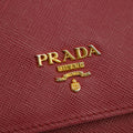 Prada Saffiano Leather Pink Continental Long Wallet #3808 by Bolt Boutique