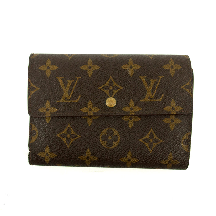 Louis Vuitton Monogram Canvas Porte Tresor Trifold Wallet #3809 by Bolt Boutique