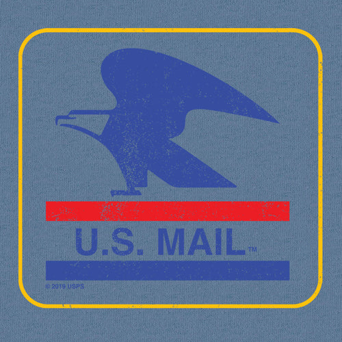 Tee Luv x Comfort Colors USPS U.S. Mail Eagle T-Shirt - Blue Jean by Tee Luv