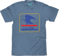 Tee Luv x Comfort Colors USPS U.S. Mail Eagle T-Shirt - Blue Jean by Tee Luv