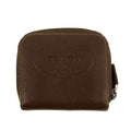 Prada Vintage Brown Leather Compact Zip Wallet #3816 by Bolt Boutique