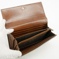 Gucci Canvas Coded Brown Continental Long Wallet #3817 by Bolt Boutique