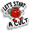 Let's Start a Cult - Hard Hat Decal