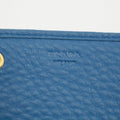 Prada Vitello Daino Blue Continental Flap Long Wallet #3823 by Bolt Boutique