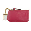 Gucci Pink Leather Zip Key Cles Coin Pouch #3831