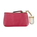 Gucci Pink Leather Zip Key Cles Coin Pouch #3831 by Bolt Boutique