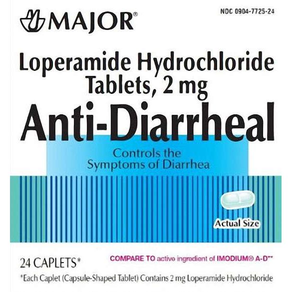 Anti-Diarrheal Relief – Loperamide HCl - 2mg (24 ct) by Pasteur Pharmacy