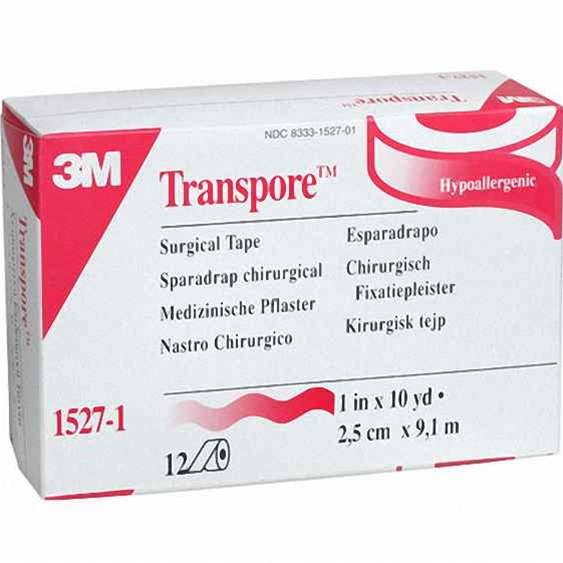 3M Transpore Clear Medical Tape, 1" x 10 Yards, Hypoallergenic – Each by Pasteur Pharmacy