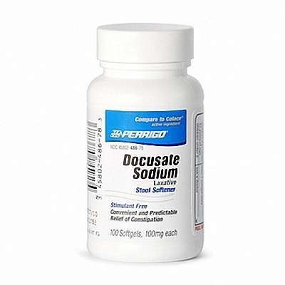 Perrigo Laxative Stool Softener Docusate Sodium Softgels by Pasteur Pharmacy