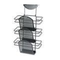 Fellowes Perf-Ect Partition Additions Three-Pocket Organizer, 12.5 x 6.75 x 21.38, Over-the-Panel Mount, Black