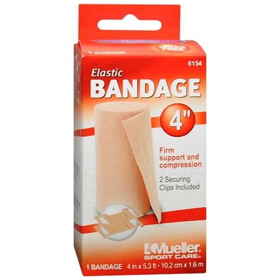 Mueller Sport Care Antimicrobial 4" Elastic Bandage With Clips by Pasteur Pharmacy