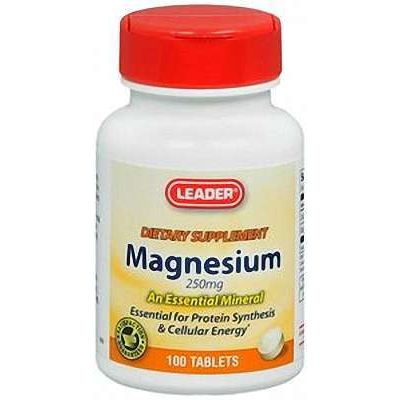 Leader Vitamin Magnesium 250mg - 100 Tabs by Pasteur Pharmacy