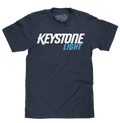 Keystone Light Beer T-Shirt - Navy Blue by Tee Luv
