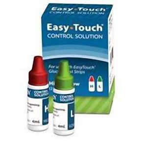 Easy Touch Glucose Control Solution High & Low - 2 Bottles by Pasteur Pharmacy