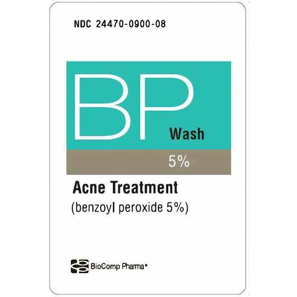Biocomp Pharma Benzoyl Peroxide Wash 5% - 8 Oz by Pasteur Pharmacy