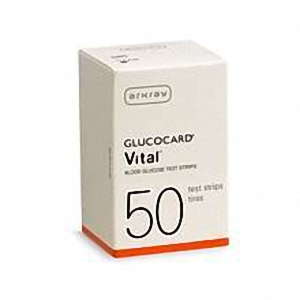 Arkray Glucocard Vital - 50 Test Stips by Pasteur Pharmacy